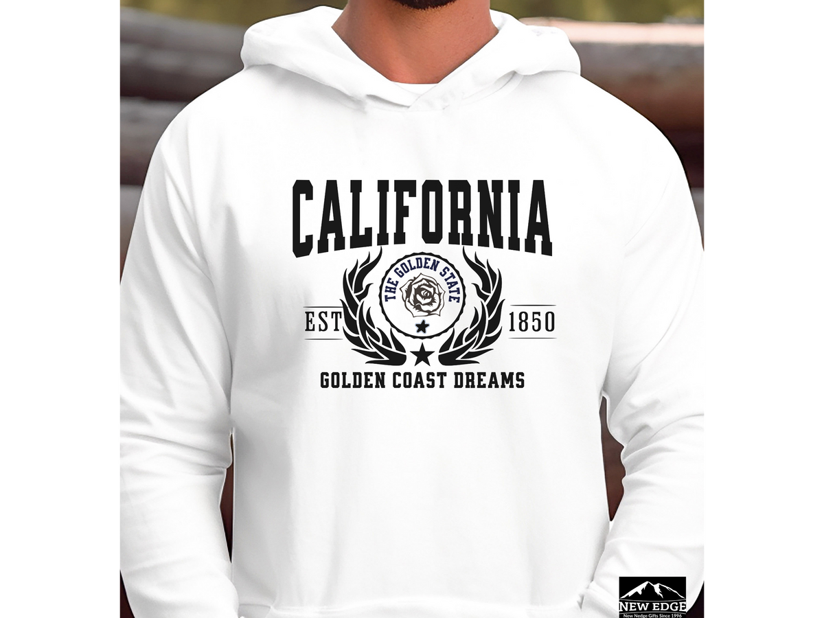 California State Legacy Hoodie – "Golden Coast Dreams" | Unisex Pullover | West Coast Vibes Sweatshirt
