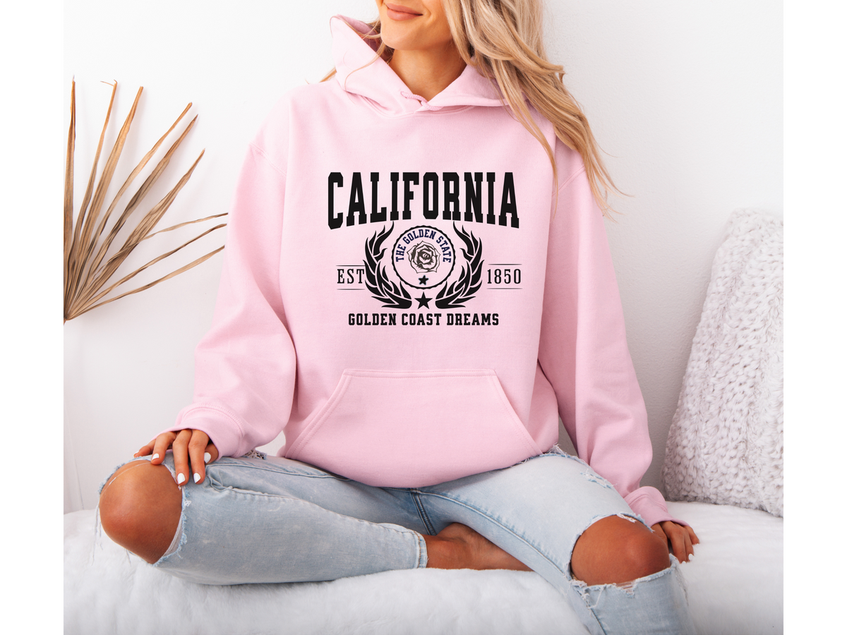 California State Legacy Hoodie – "Golden Coast Dreams" | Unisex Pullover | West Coast Vibes Sweatshirt
