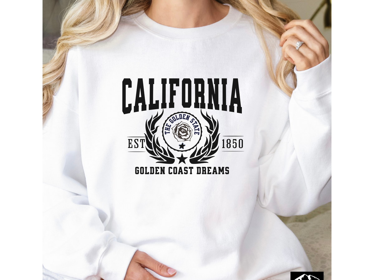 California State Legacy Unisex Sweatshirt – Golden Coast Dreams | West Coast Vibes Crewneck