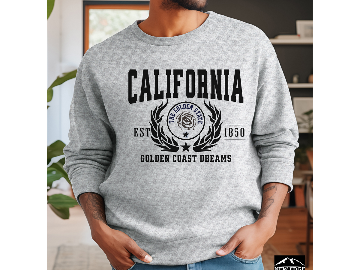 California State Legacy Unisex Sweatshirt – Golden Coast Dreams | West Coast Vibes Crewneck