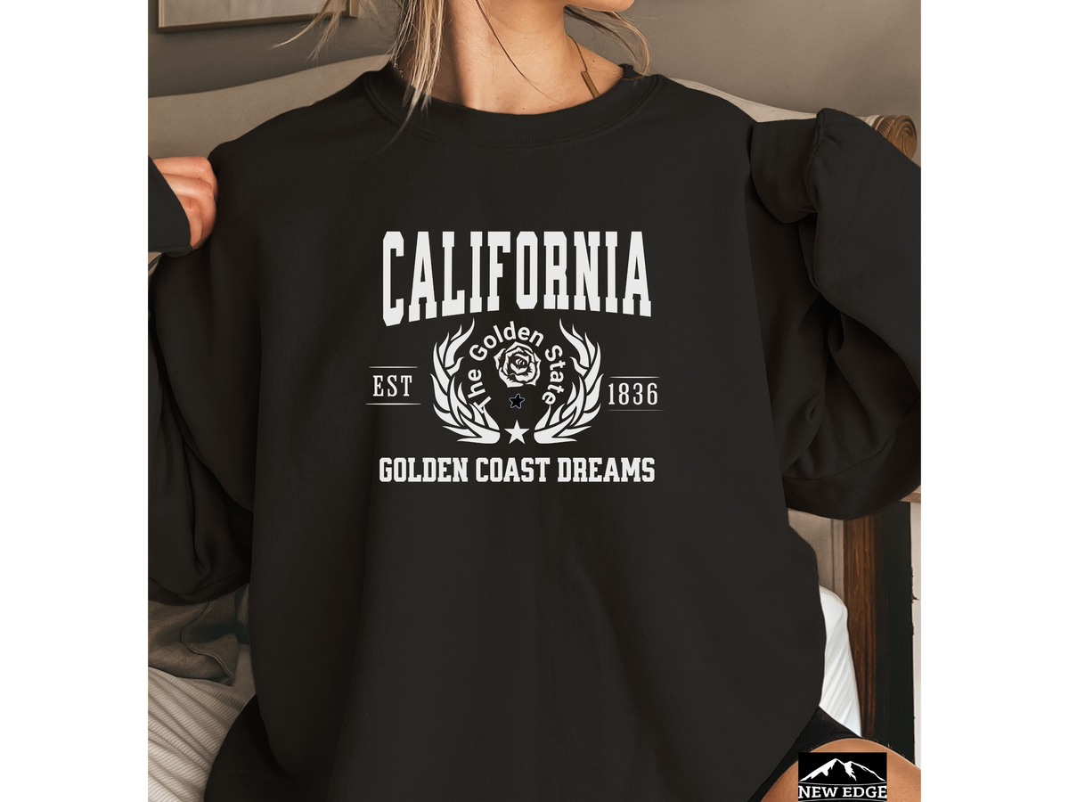 California State Legacy Unisex Sweatshirt – Golden Coast Dreams | West Coast Vibes Crewneck