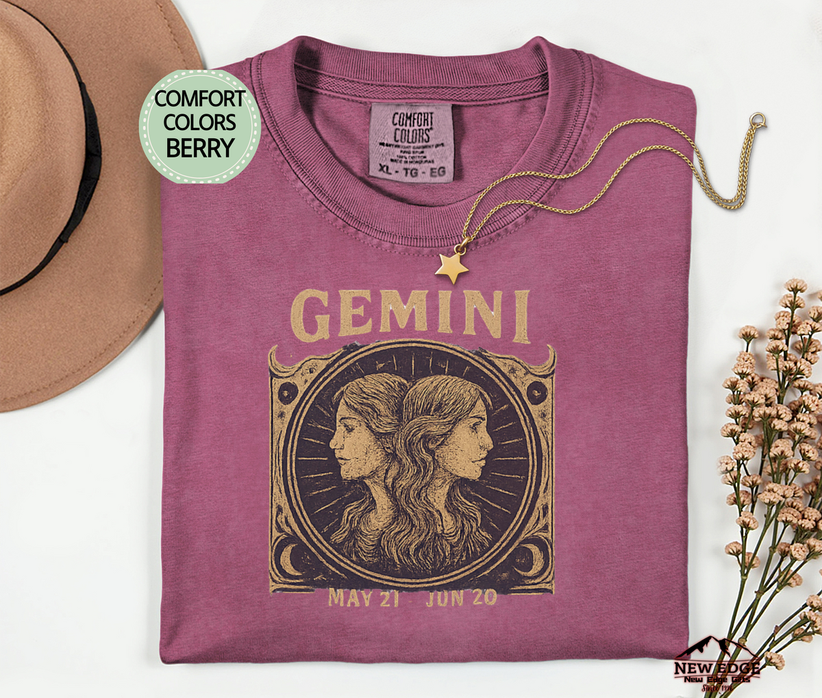 Gemini Zodiac Graphic T-Shirt – Dual Nature, Bold Style