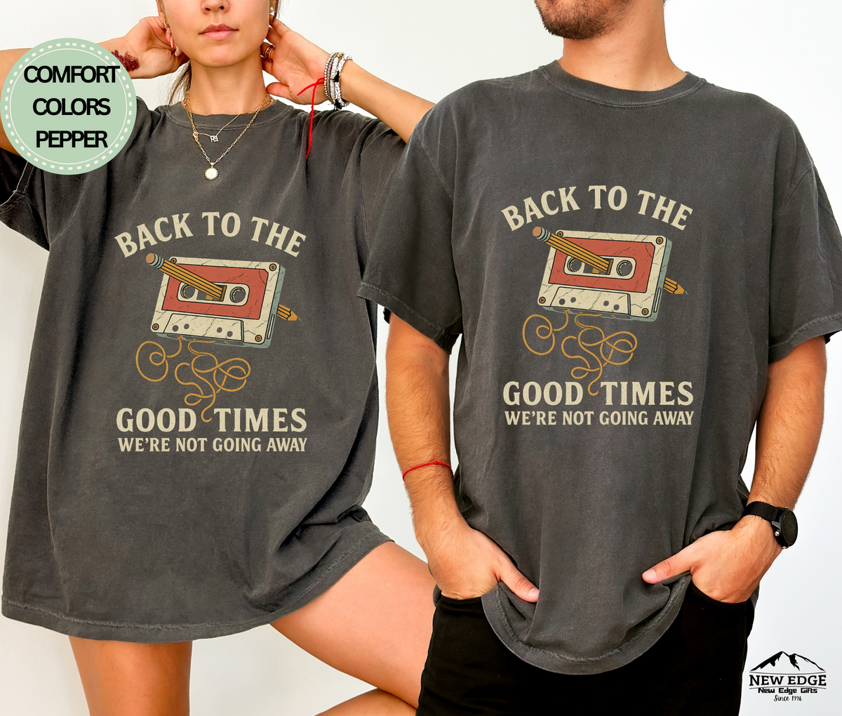 "Back to the Good Times" Retro Tape T-Shirt – Vintage Vibes Forever