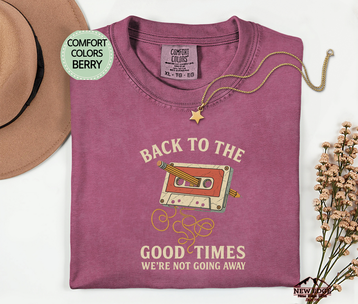 "Back to the Good Times" Retro Tape T-Shirt – Vintage Vibes Forever