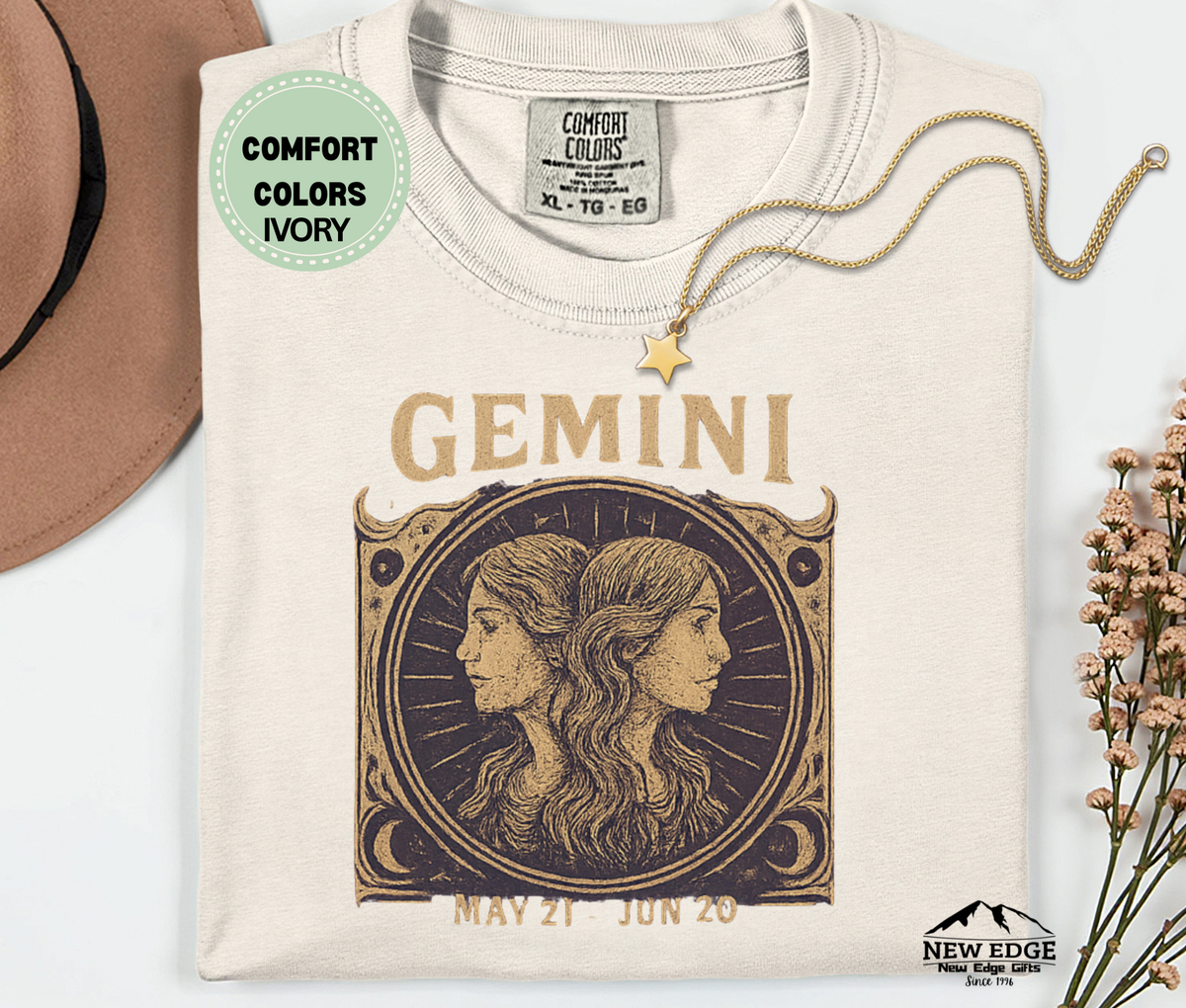 Gemini Zodiac Graphic T-Shirt – Dual Nature, Bold Style