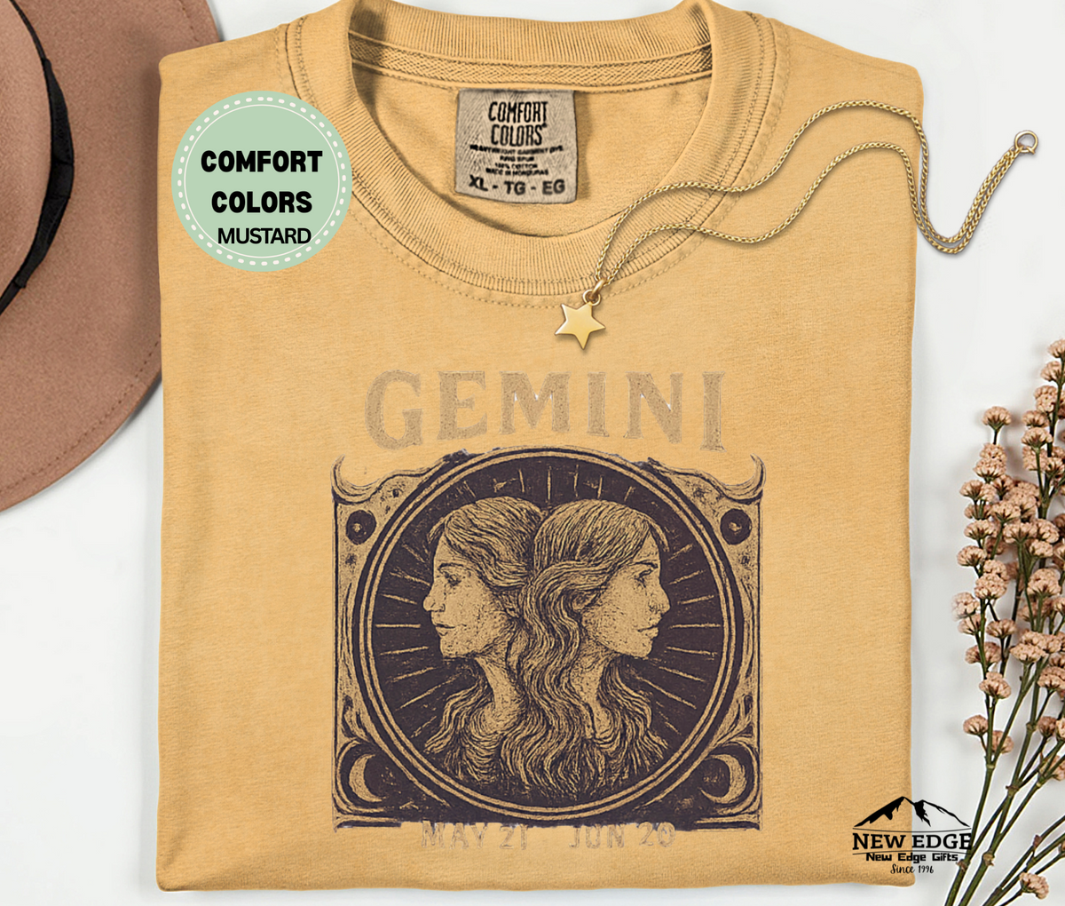 Gemini Zodiac Graphic T-Shirt – Dual Nature, Bold Style