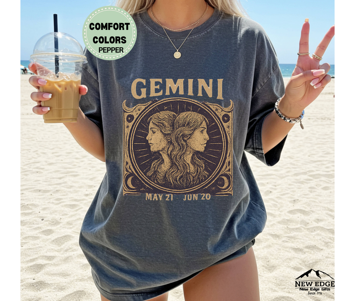 Gemini Zodiac Graphic T-Shirt – Dual Nature, Bold Style