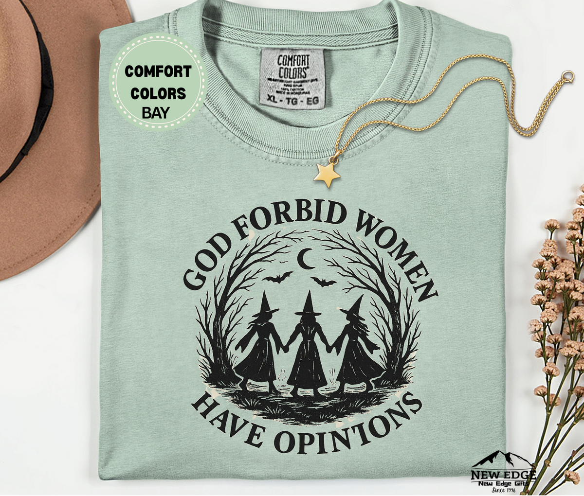 God Forbid Women Have Opinions | Feminist Three Watches Holding Hands T-Shirt