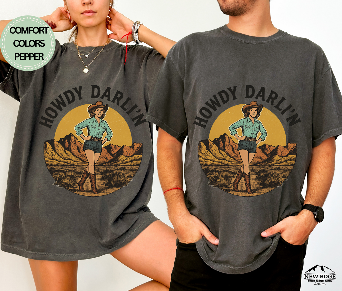 Howdy Darli’n Western Graphic Tee | Country Rodeo Cowboy Style T-Shirt