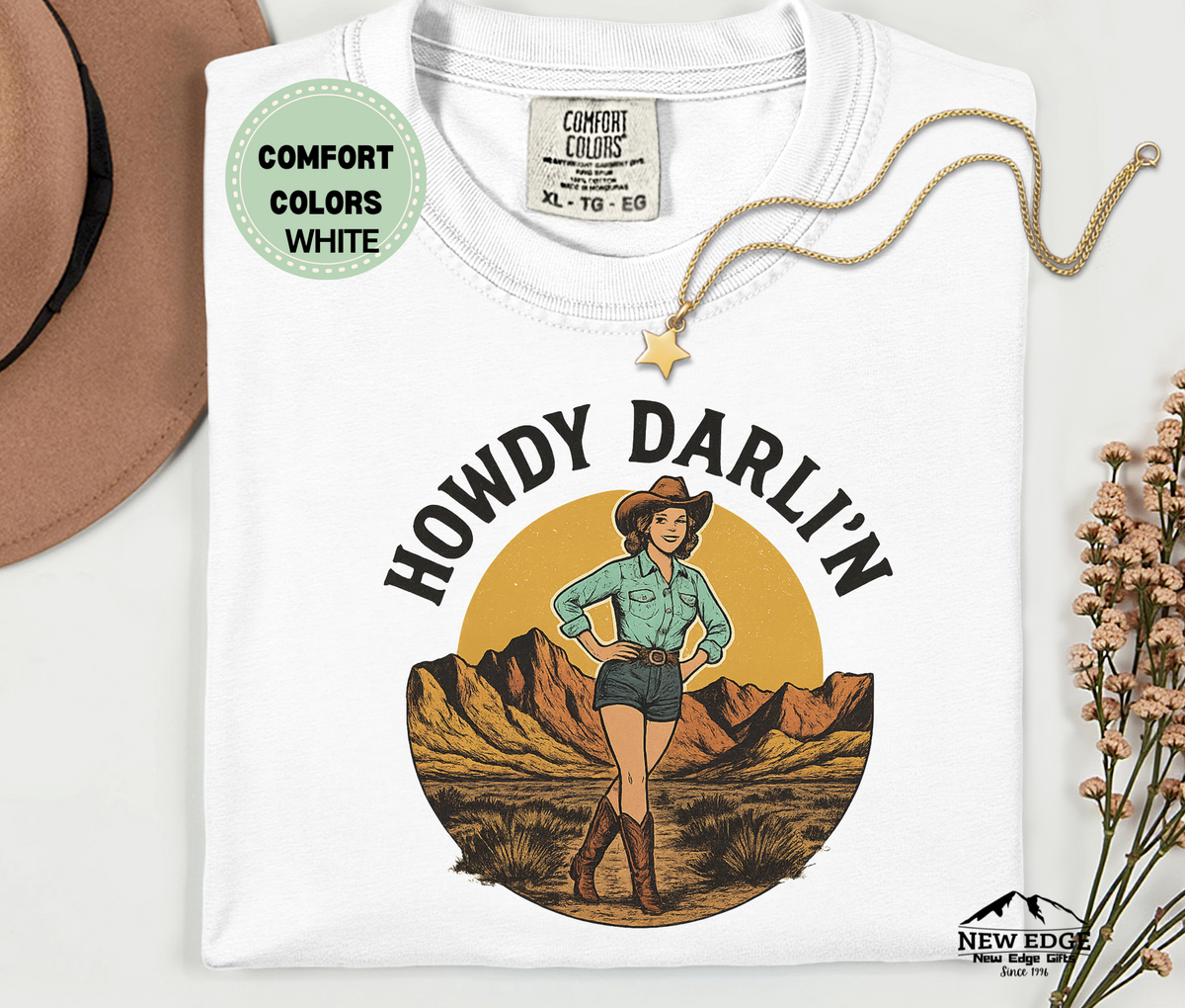 Howdy Darli’n Western Graphic Tee | Country Rodeo Cowboy Style T-Shirt