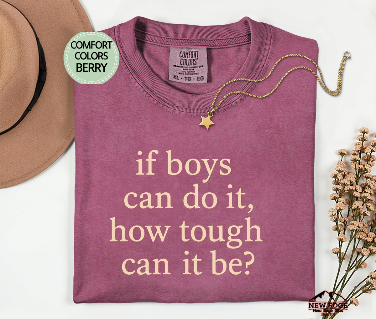 If Boys Can Do It" Graphic T-Shirt – Bold & Empowering Statement Tee