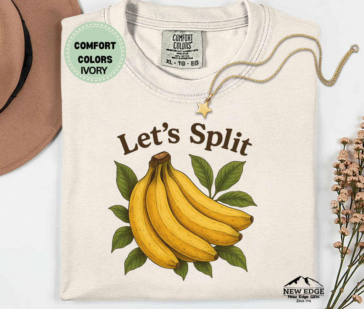 Let’s Split Banana T-Shirt | Funny Fruit Pun Graphic Tee