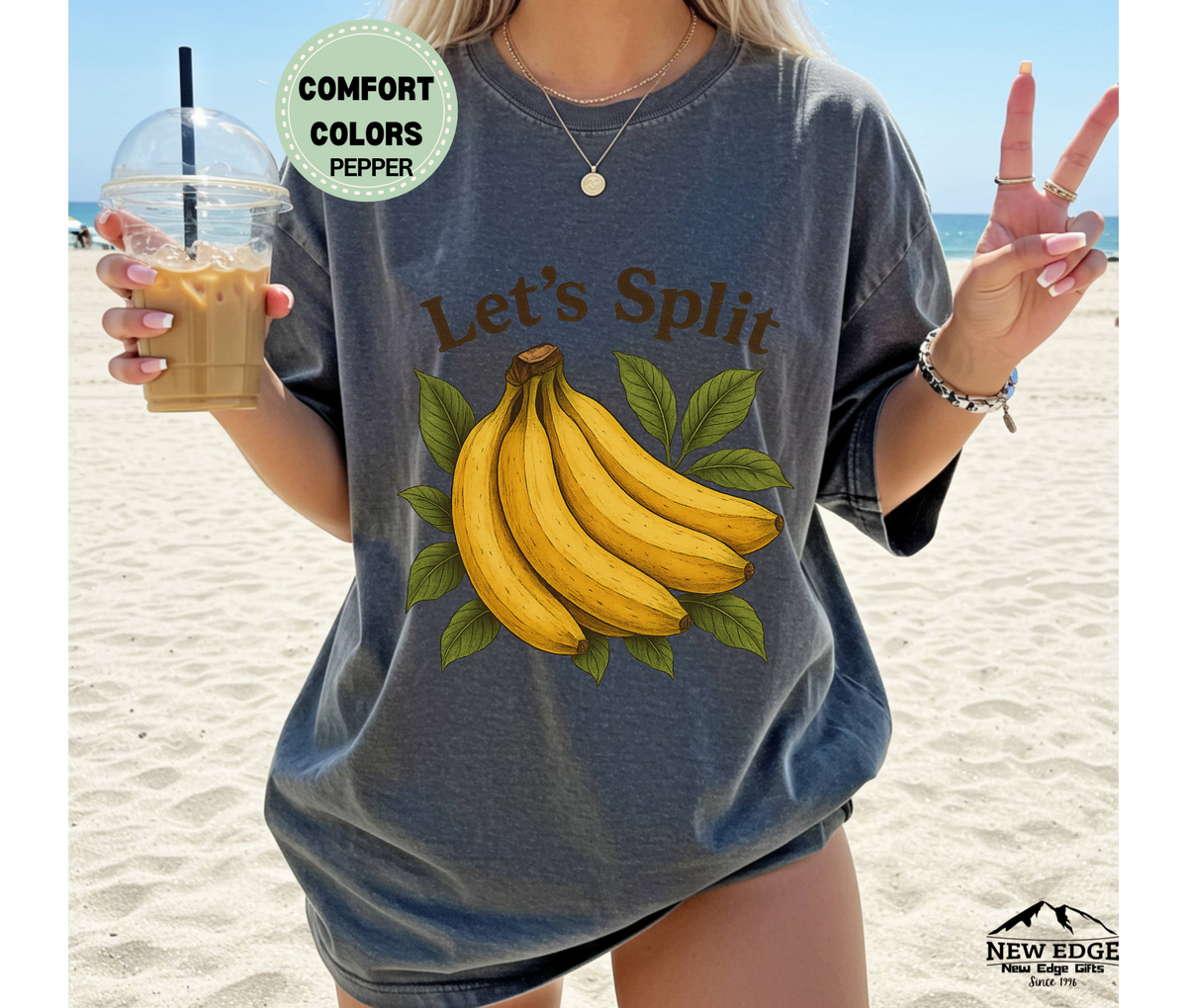 Let’s Split Banana T-Shirt | Funny Fruit Pun Graphic Tee