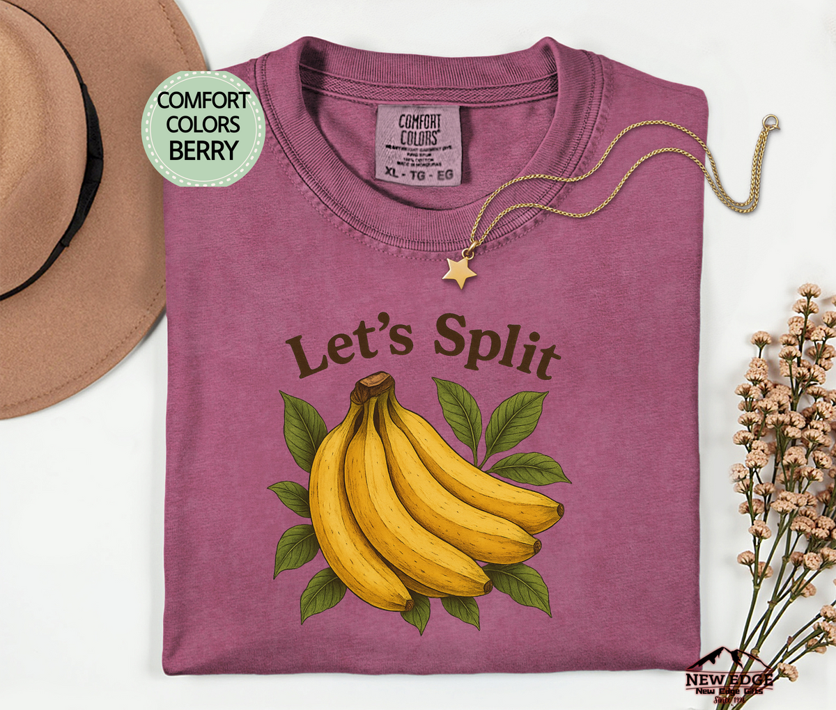 Let’s Split Banana T-Shirt | Funny Fruit Pun Graphic Tee