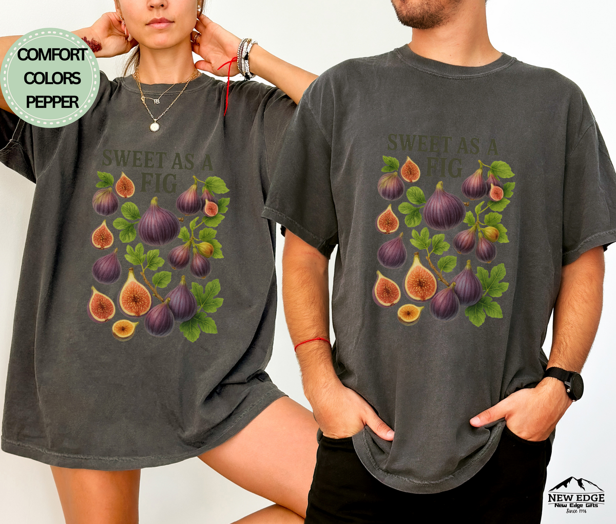 Sweet As A Fig T-Shirt | Cute Fruit Pun Graphic Unisex Tee