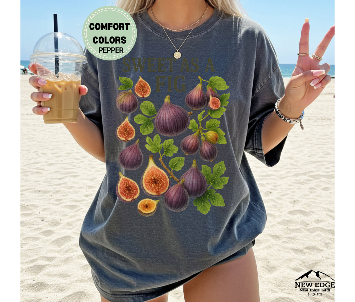 Sweet As A Fig T-Shirt | Cute Fruit Pun Graphic Unisex Tee