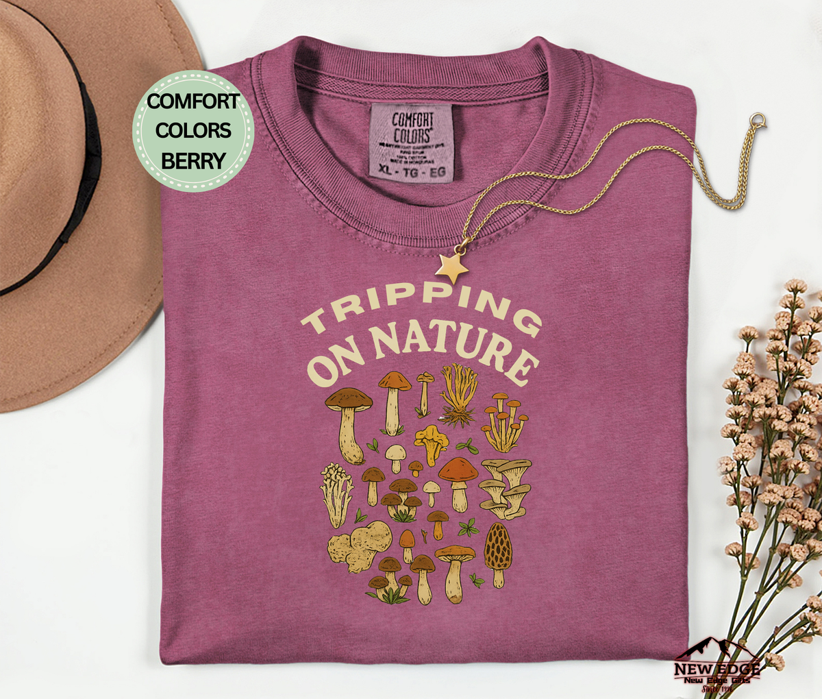 Tripping on Nature T-Shirt | Psychedelic Mushroom Graphic Unisex Tee