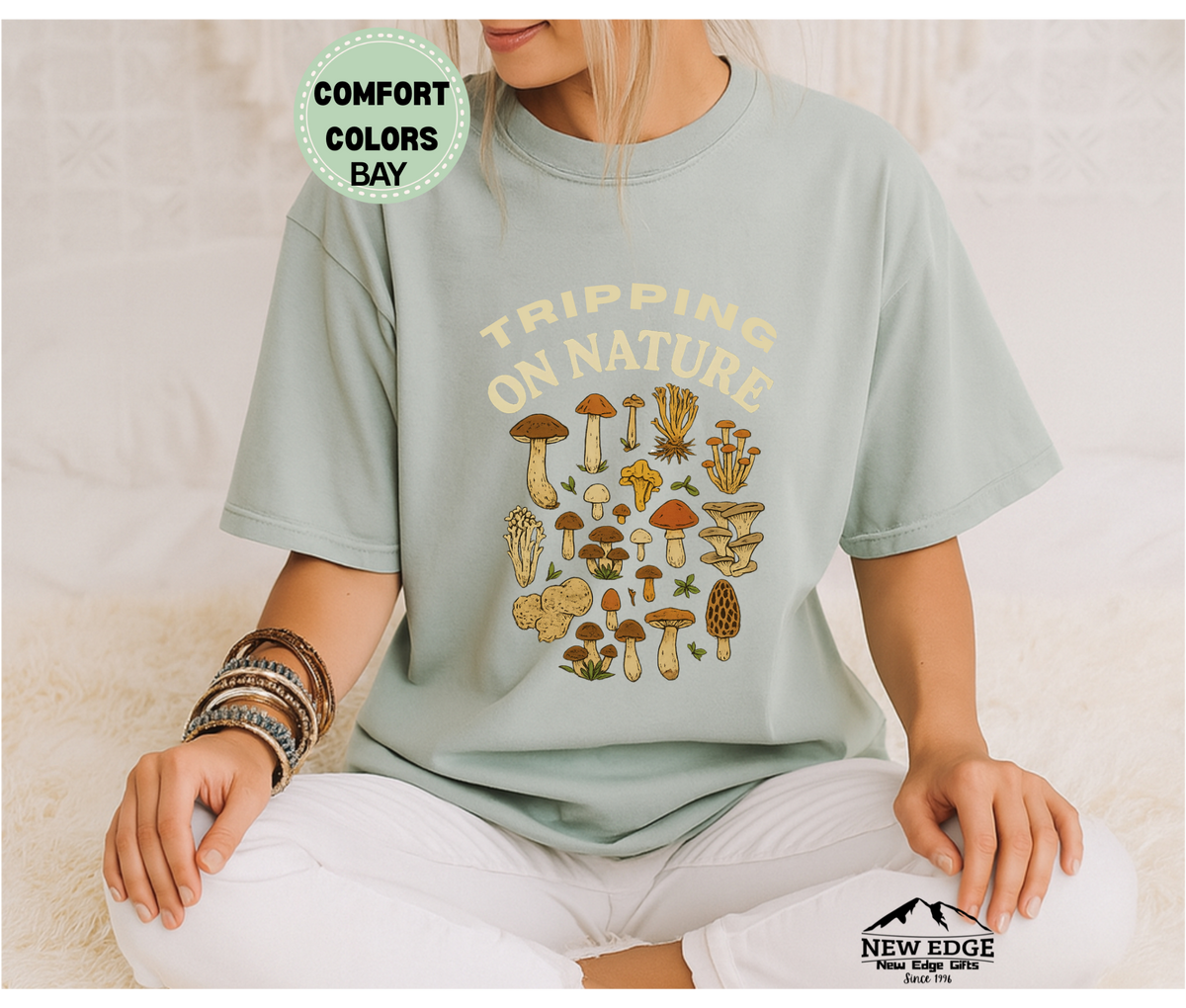 Tripping on Nature T-Shirt | Psychedelic Mushroom Graphic Unisex Tee