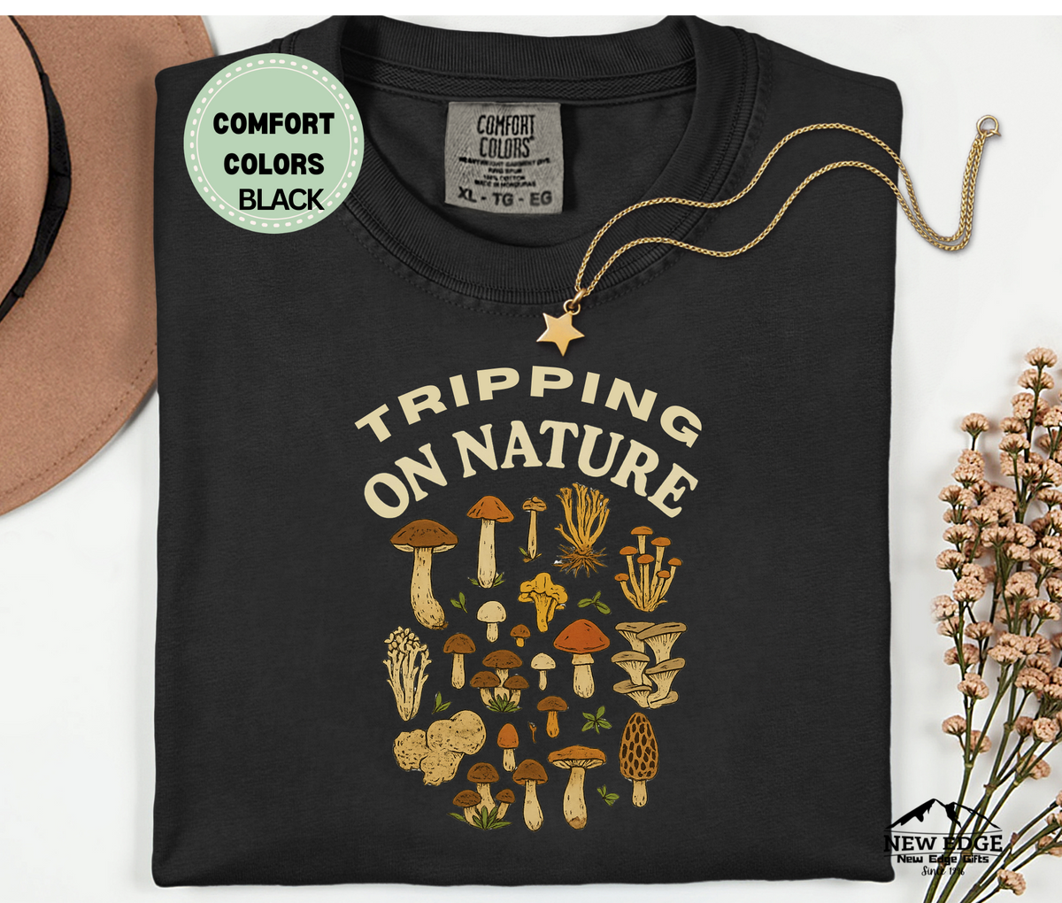 Tripping on Nature T-Shirt | Psychedelic Mushroom Graphic Unisex Tee