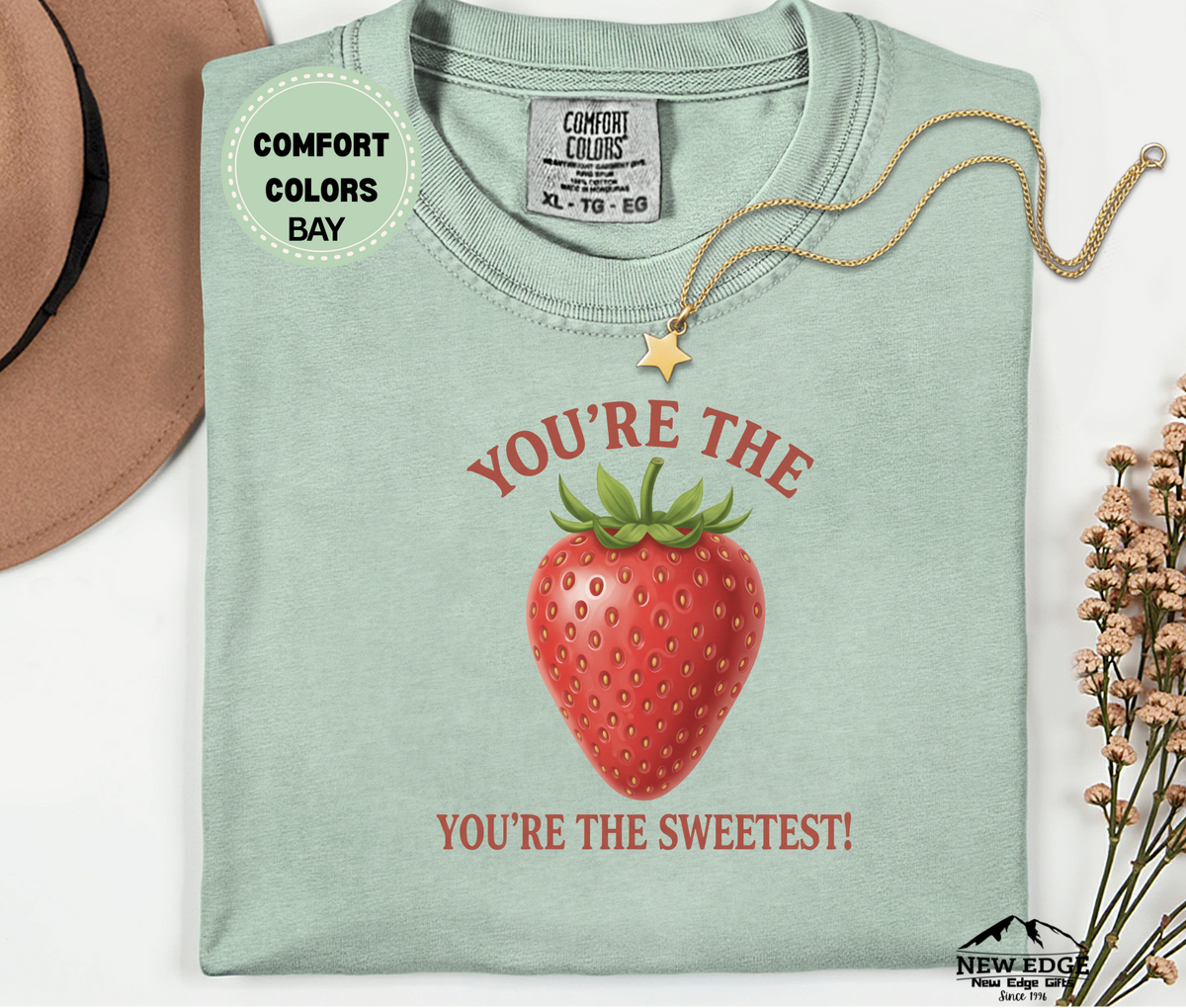 You’re the Strawberry You’re the Sweetest T-Shirt | Cute Fruit Pun Couples Unisex Tee