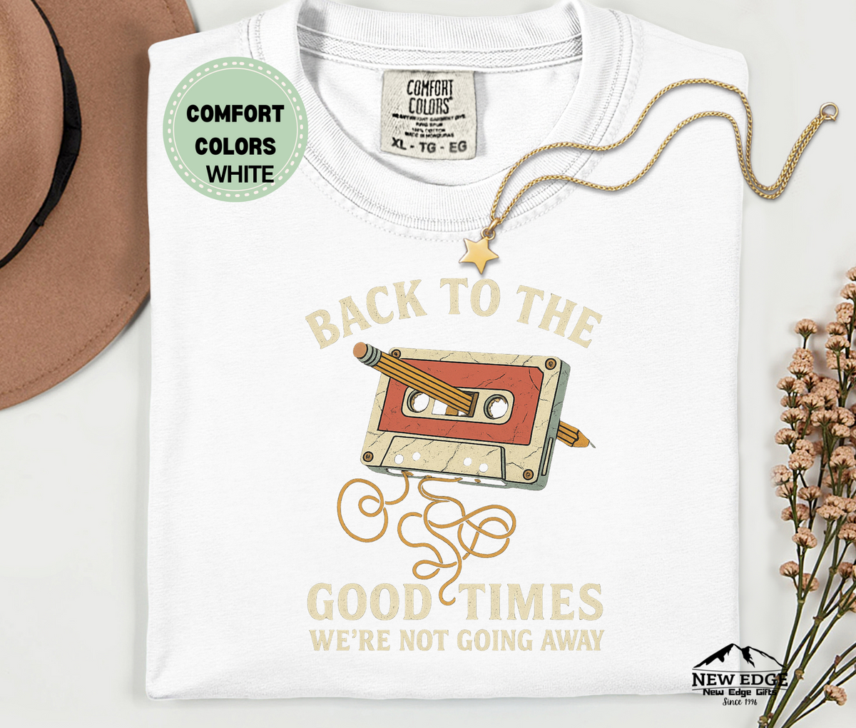 "Back to the Good Times" Retro Tape T-Shirt – Vintage Vibes Forever