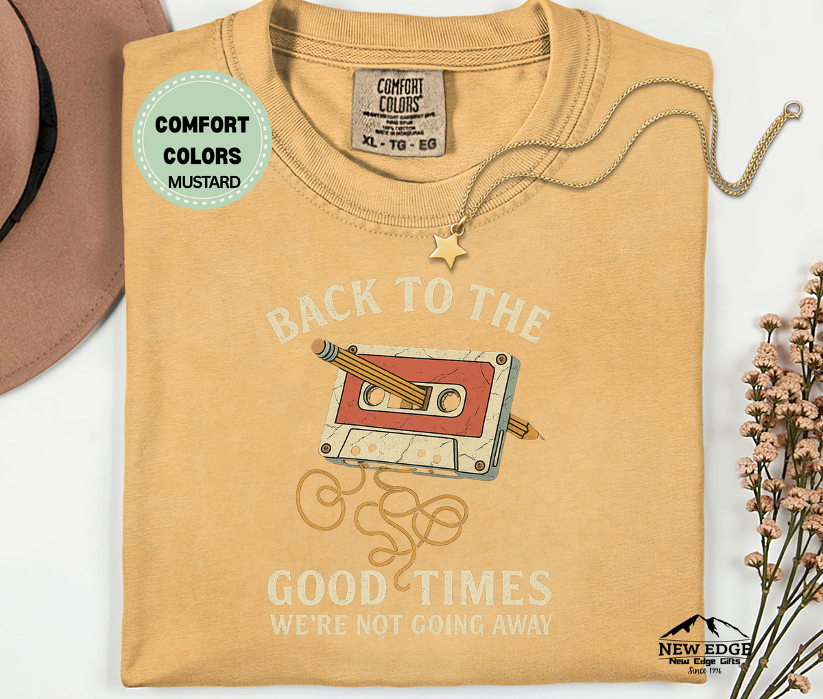 "Back to the Good Times" Retro Tape T-Shirt – Vintage Vibes Forever