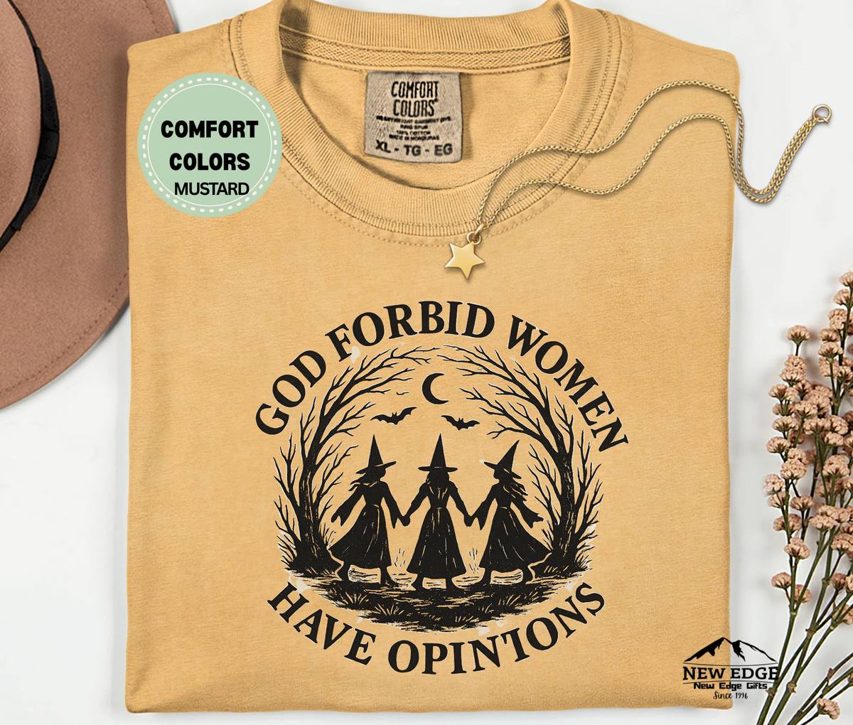 God Forbid Women Have Opinions | Feminist Three Watches Holding Hands T-Shirt