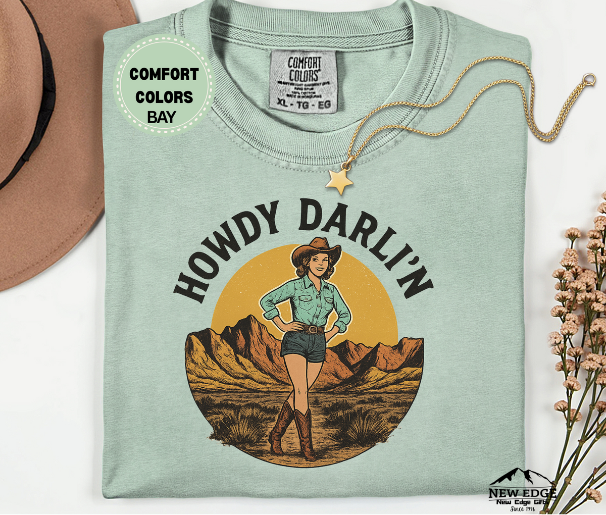 Howdy Darli’n Western Graphic Tee | Country Rodeo Cowboy Style T-Shirt