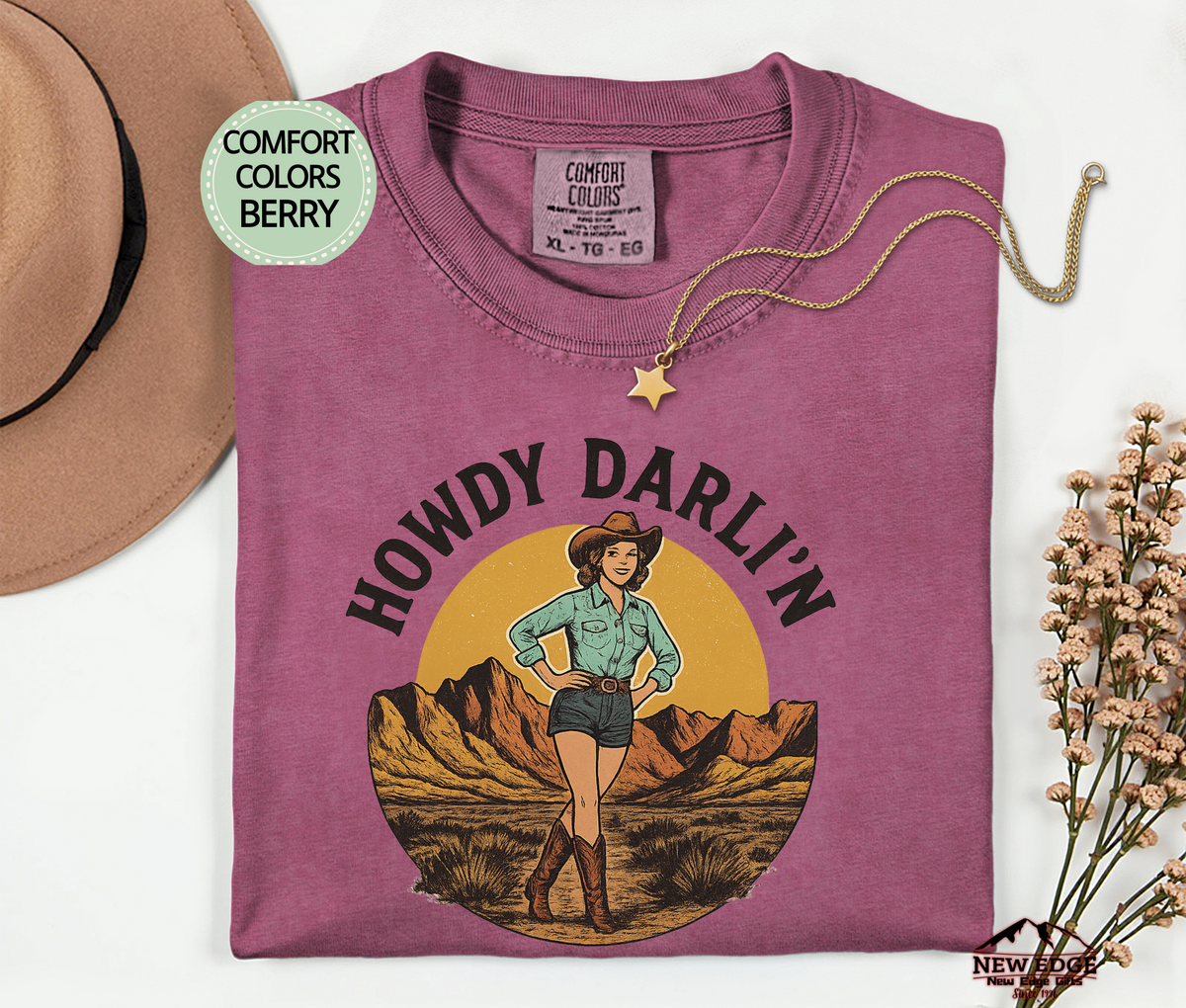 Howdy Darli’n Western Graphic Tee | Country Rodeo Cowboy Style T-Shirt