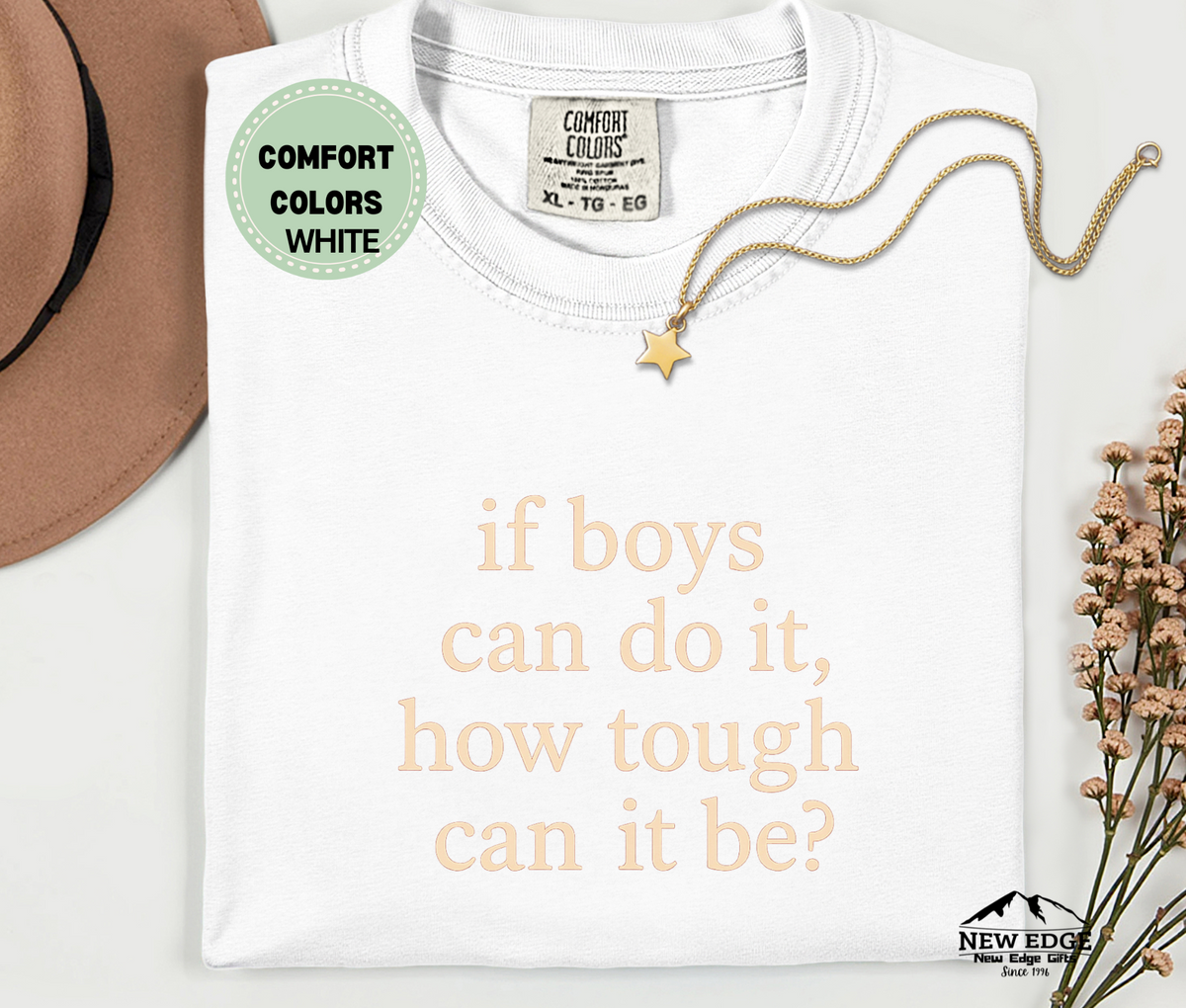 If Boys Can Do It" Graphic T-Shirt – Bold & Empowering Statement Tee