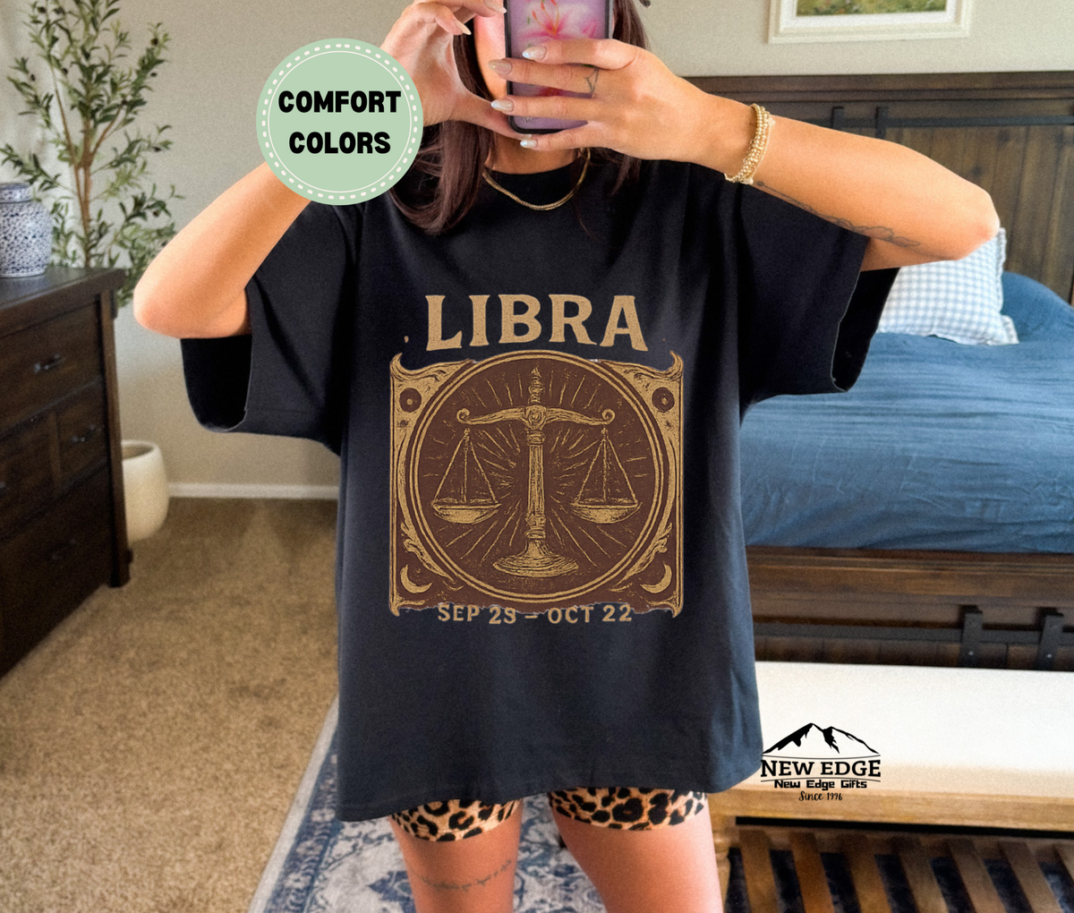 Libra Zodiac T-Shirt | Unisex Astrology Graphic Tee