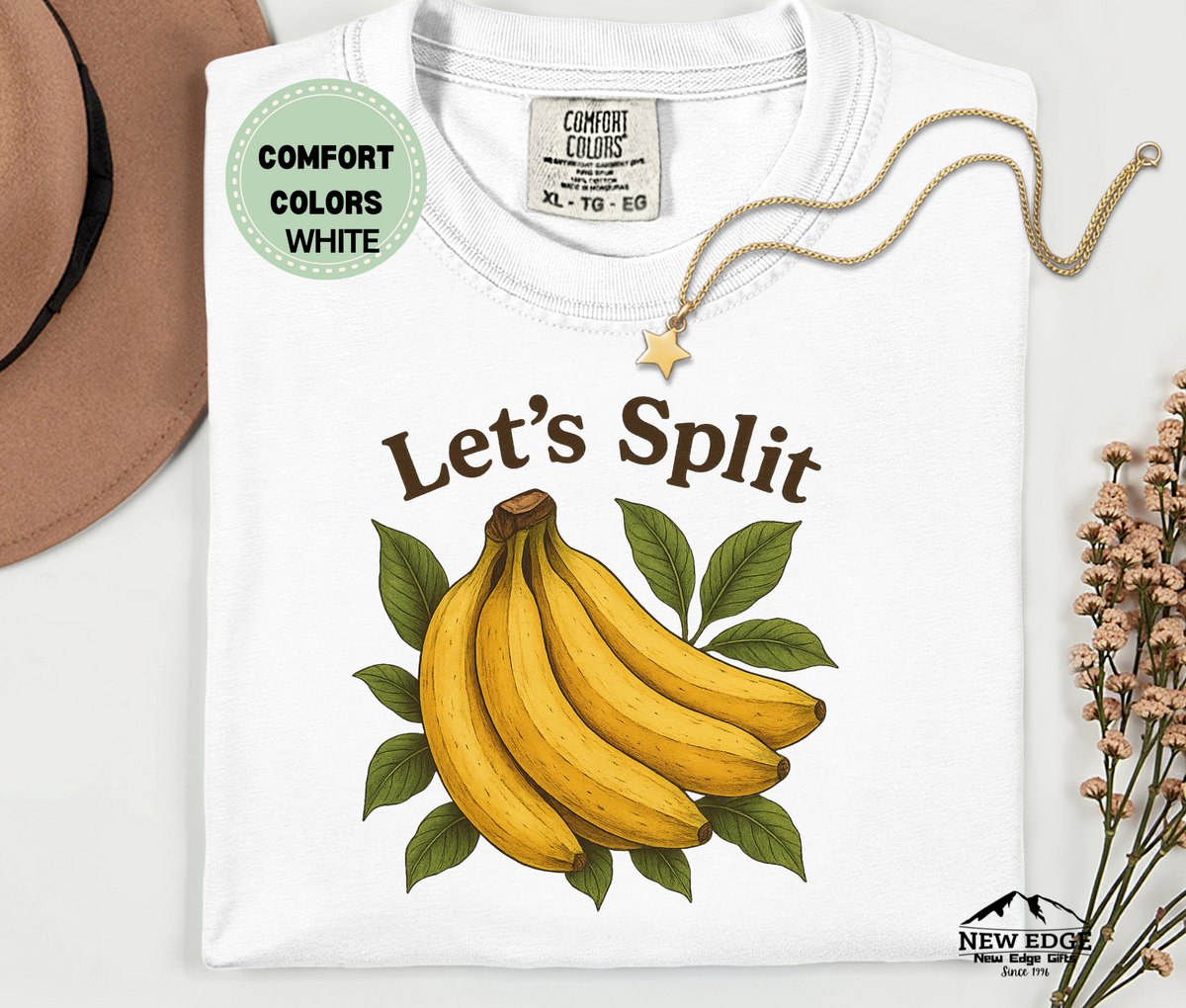 Let’s Split Banana T-Shirt | Funny Fruit Pun Graphic Tee