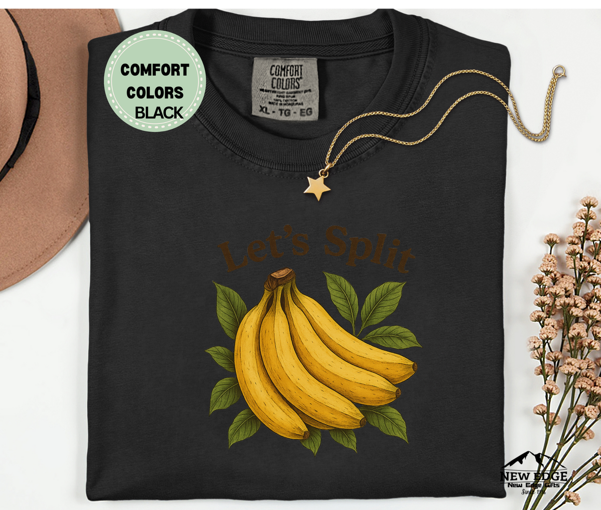 Let’s Split Banana T-Shirt | Funny Fruit Pun Graphic Tee