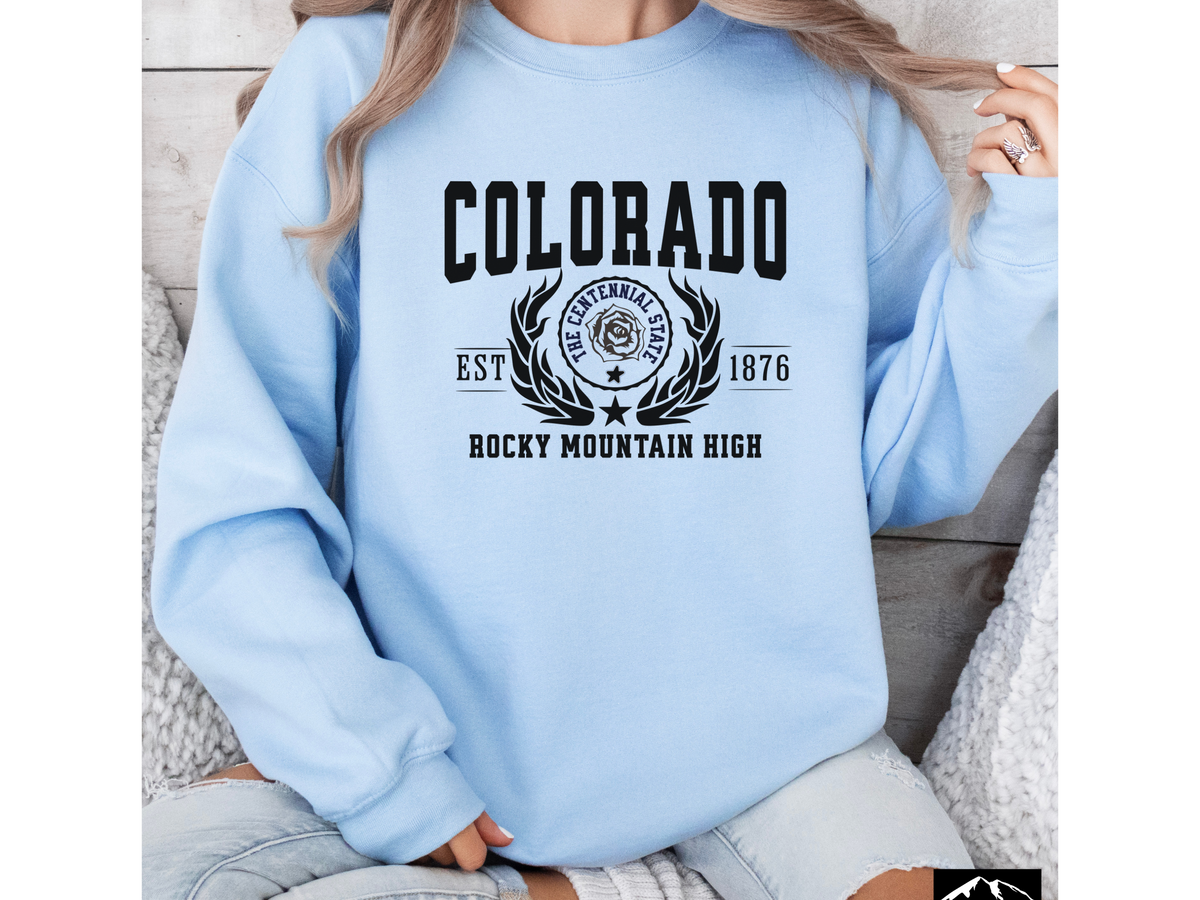 Colorado State Legacy Unisex Sweatshirt – Rocky Mountain High | Cozy Crewneck for Outdoor & Adventure Lovers