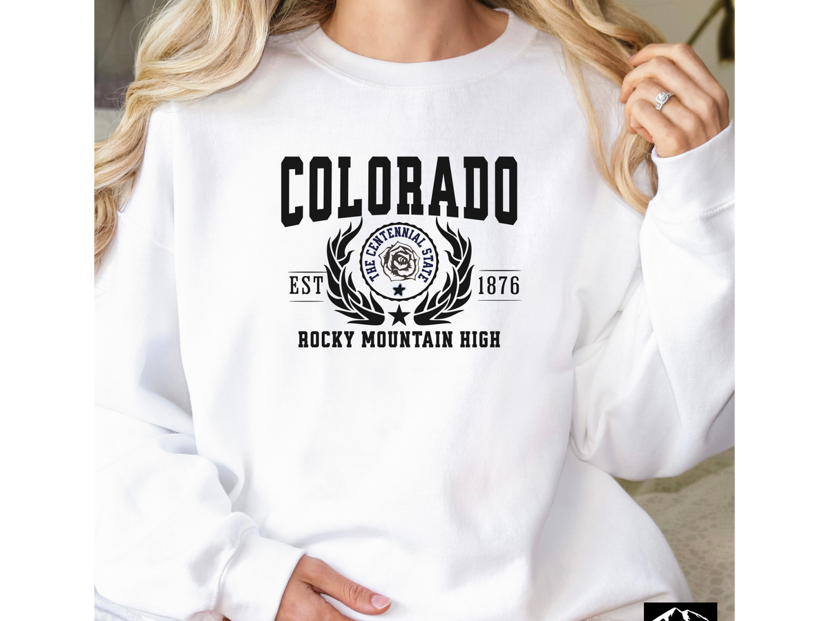 Colorado State Legacy Unisex Sweatshirt – Rocky Mountain High | Cozy Crewneck for Outdoor & Adventure Lovers