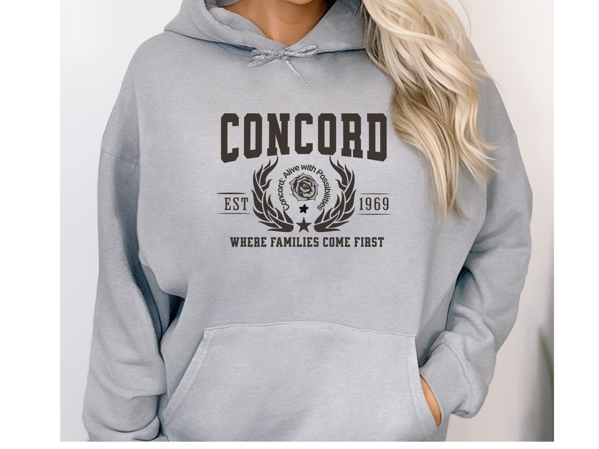 Concord California Legacy Hoodie – "Where Families Come First" Unisex Sweatshirt