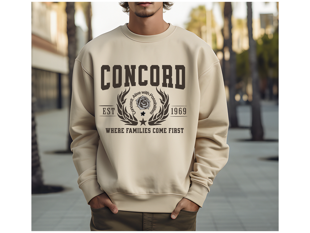 Concord Legacy Unisex Sweatshirt Where Families Come First California Comfort Pullover