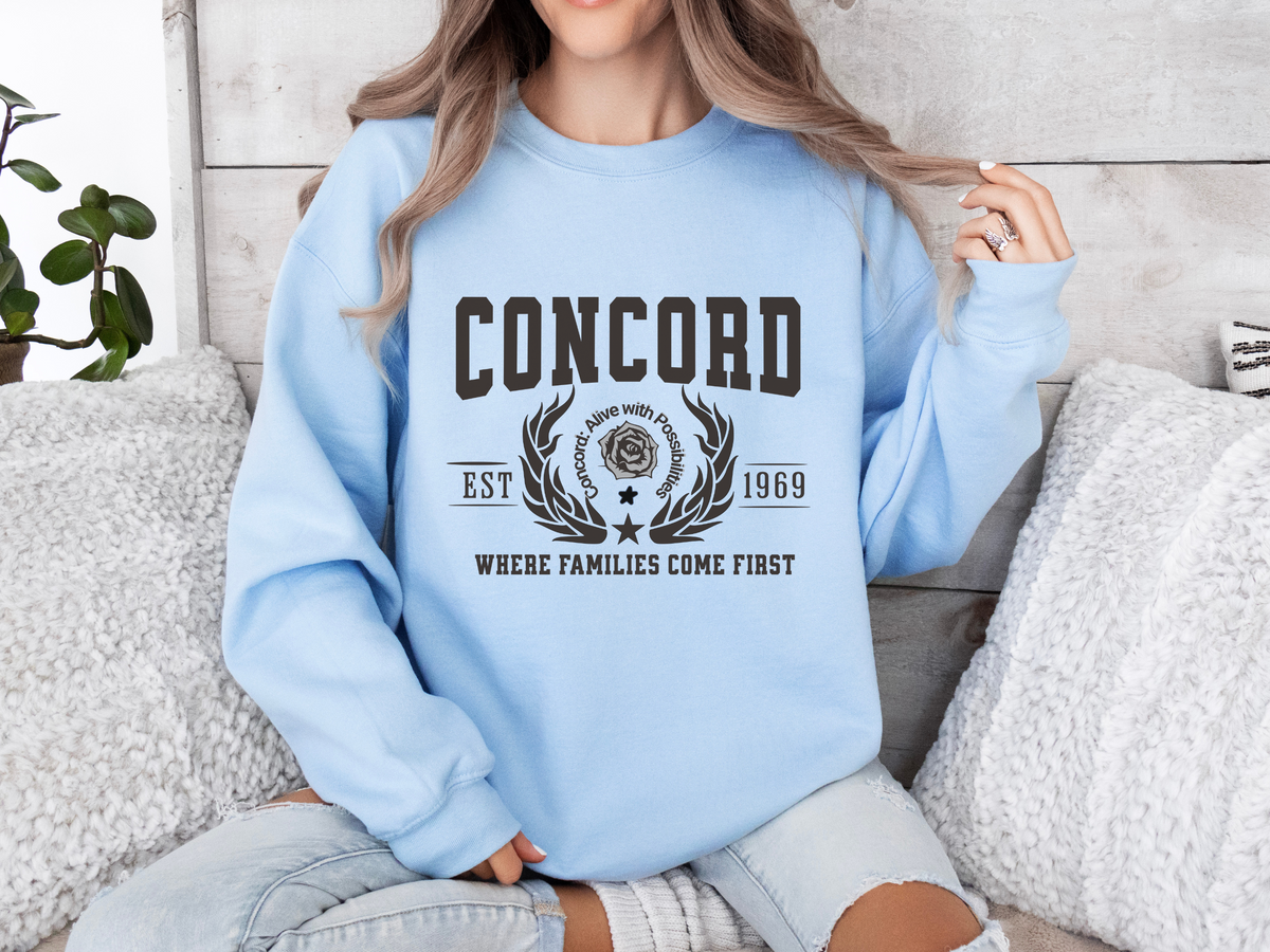 Concord Legacy Unisex Sweatshirt Where Families Come First California Comfort Pullover