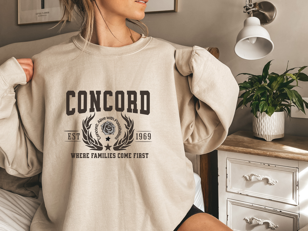 Concord Legacy Unisex Sweatshirt Where Families Come First California Comfort Pullover