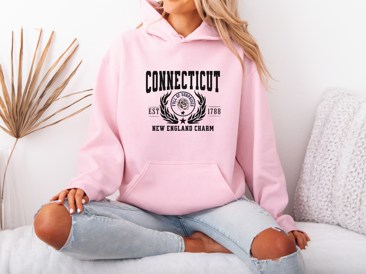 Connecticut State Legacy Hoodie – "New England Charm" | Unisex Pullover | Cozy Classic East Coast Sweatshirt