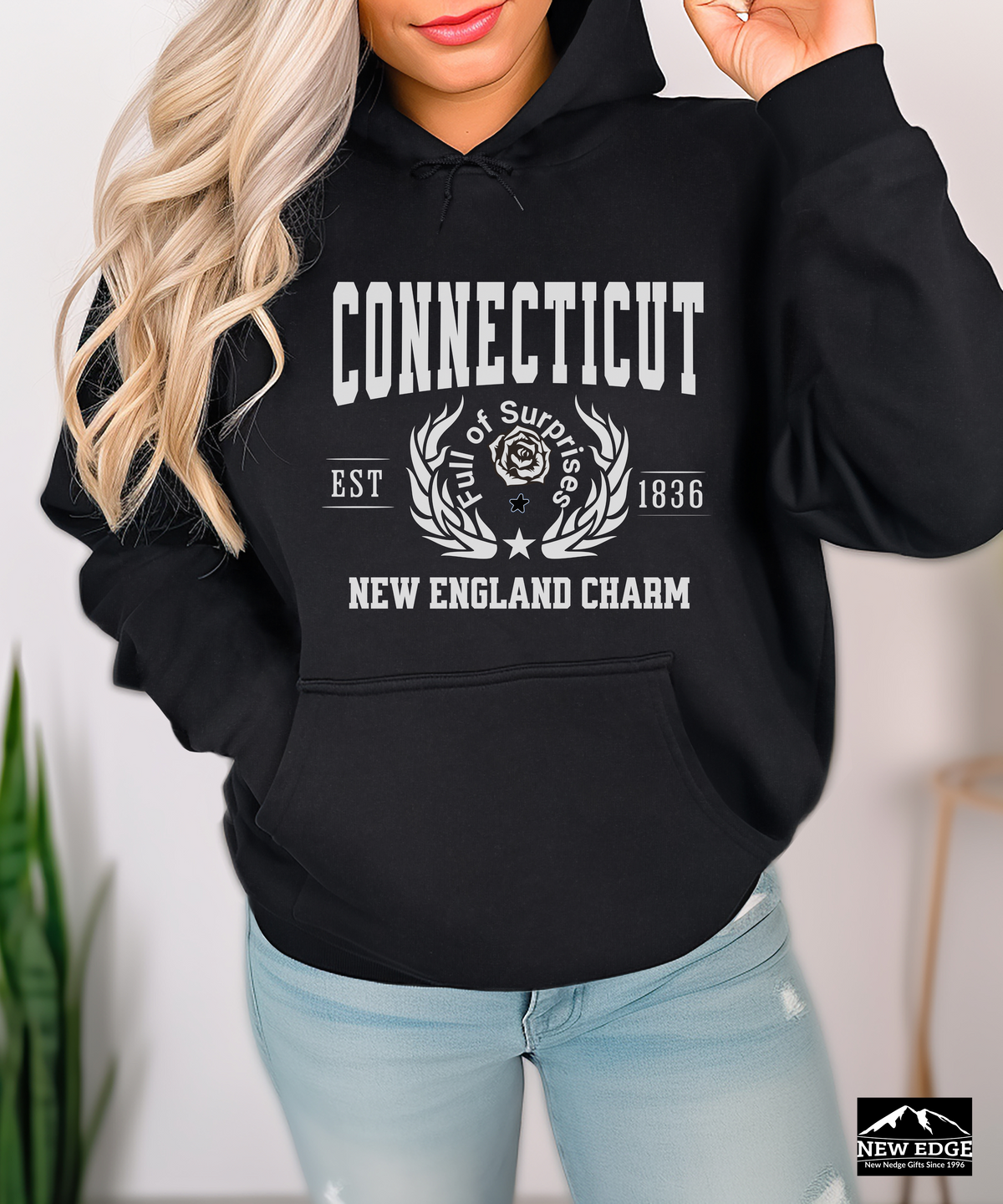 Connecticut State Legacy Hoodie – "New England Charm" | Unisex Pullover | Cozy Classic East Coast Sweatshirt