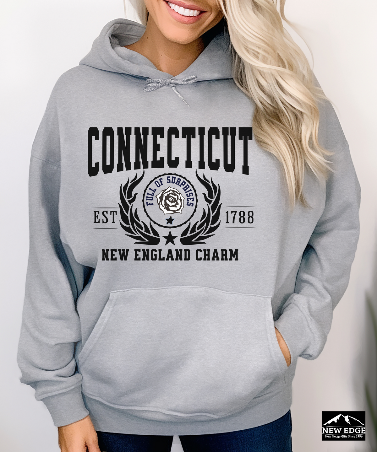 Connecticut State Legacy Hoodie – "New England Charm" | Unisex Pullover | Cozy Classic East Coast Sweatshirt