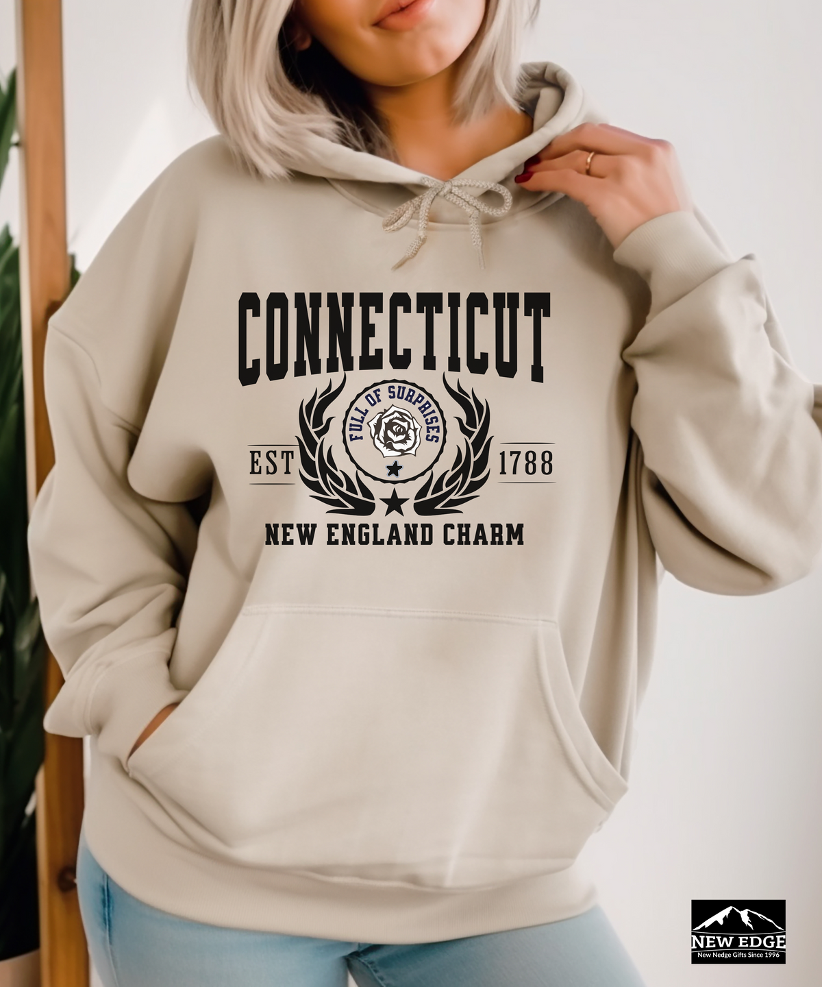Connecticut State Legacy Hoodie – "New England Charm" | Unisex Pullover | Cozy Classic East Coast Sweatshirt