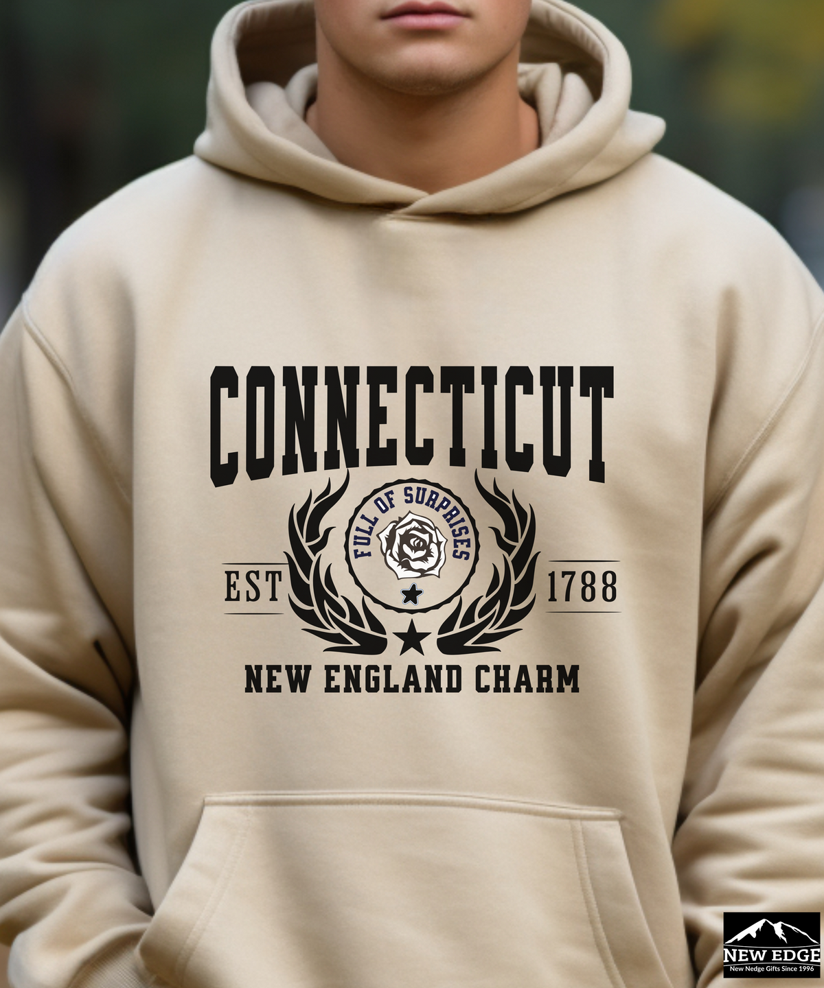 Connecticut State Legacy Hoodie – "New England Charm" | Unisex Pullover | Cozy Classic East Coast Sweatshirt