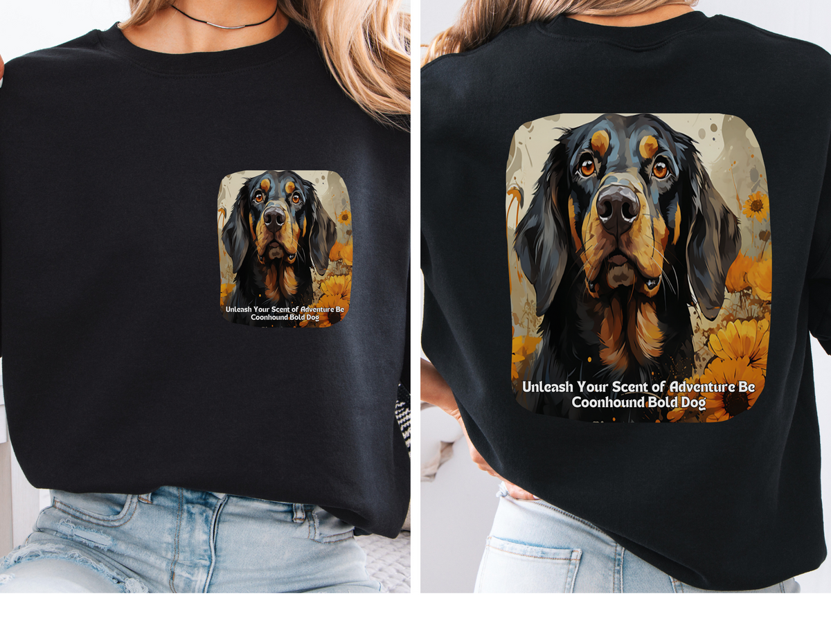 Coonhound Bold Sunflower Sweatshirt – Unleash Your Scent of Adventure