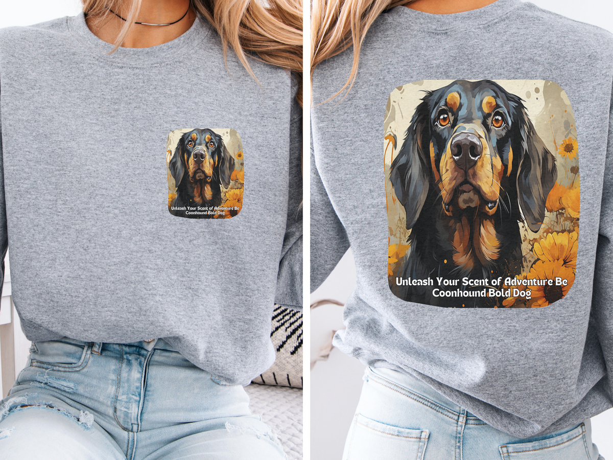 Coonhound Bold Sunflower Sweatshirt – Unleash Your Scent of Adventure