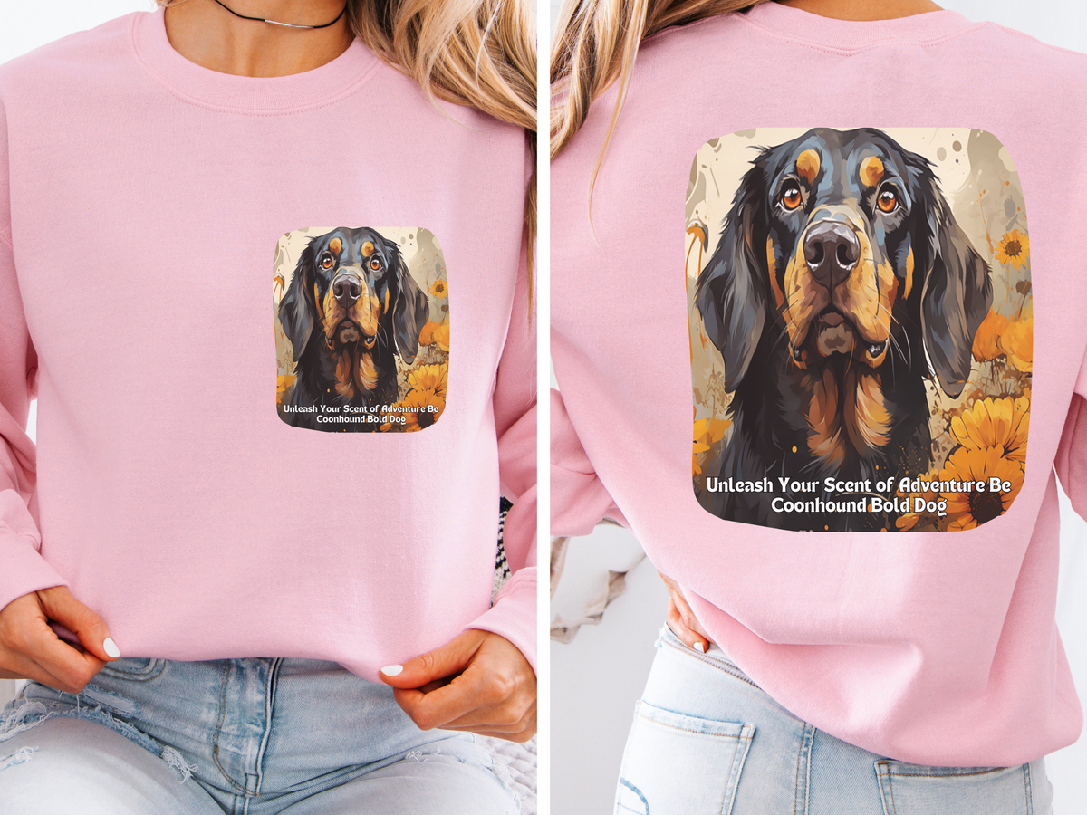 Coonhound Bold Sunflower Sweatshirt – Unleash Your Scent of Adventure