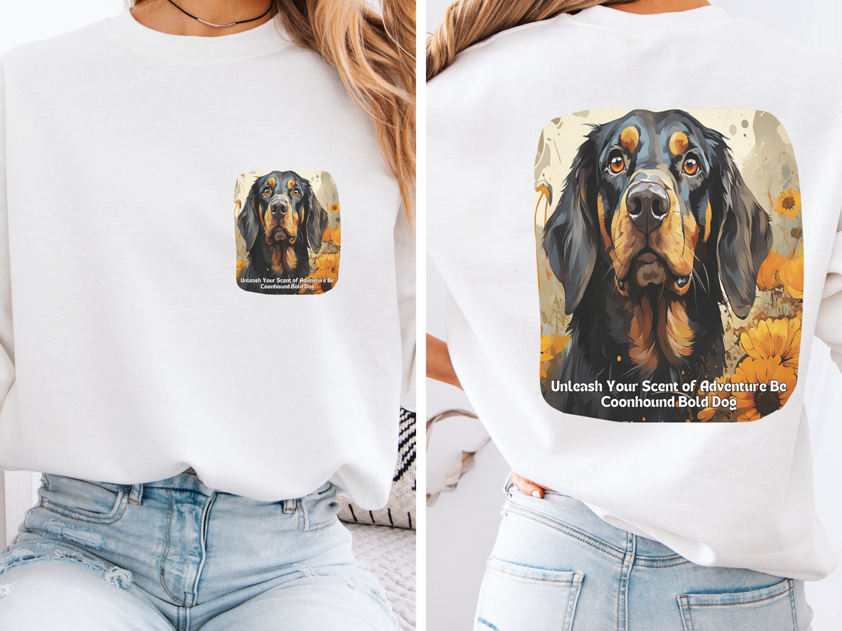 Coonhound Bold Sunflower Sweatshirt – Unleash Your Scent of Adventure