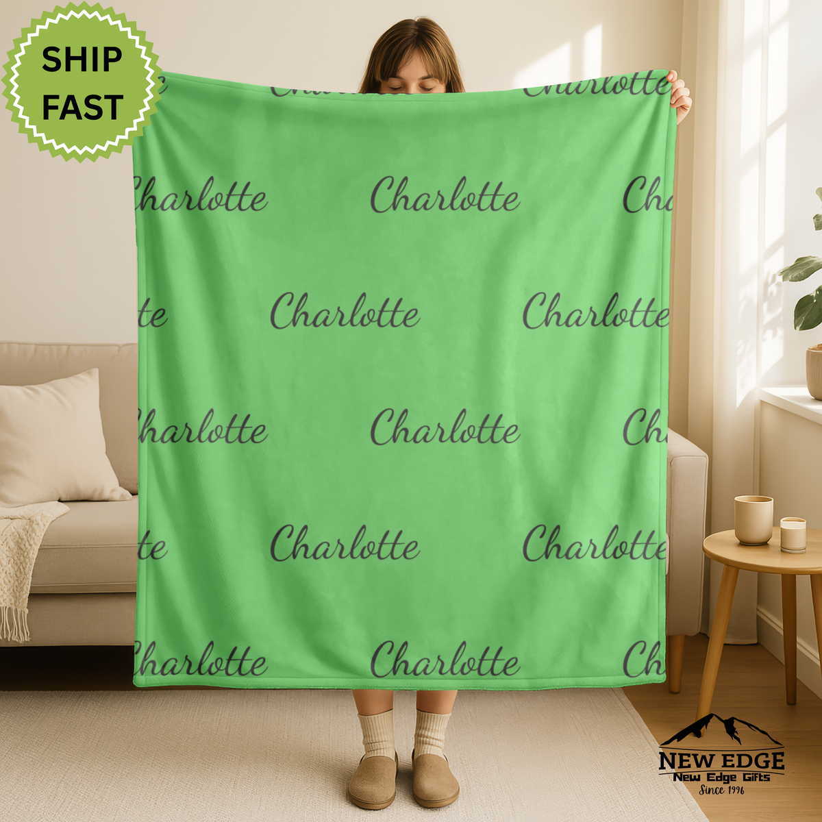Personalized Baby Girl or Boy Name Blanket – Custom Kids Blanket, Baby Shower Gift, Soft Girl Blanket, Unique Keepsake Gift