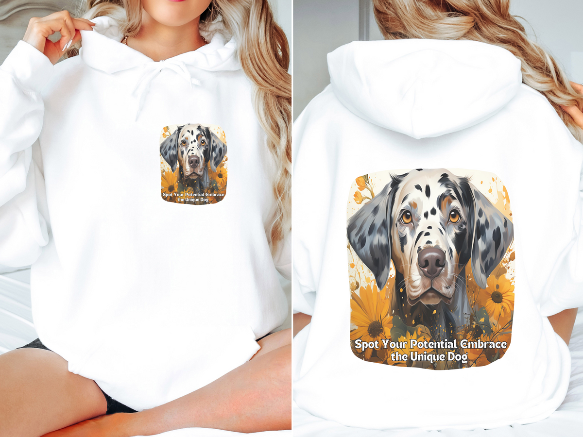 Sunflower & Dalmatian Dog Unisex Hoodie – Spot Your Potential, Embrace the Unique!